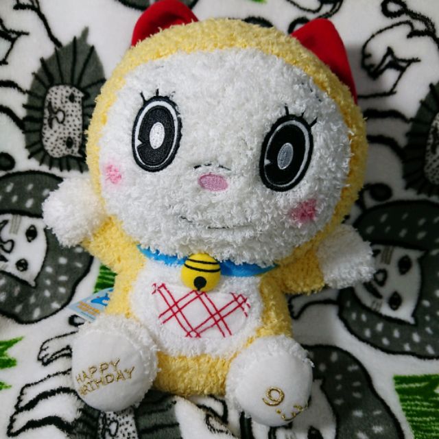 （保留甄）日本帶回 日版 哆拉a夢 小叮噹妹妹 小叮鈴 生日快樂九月三日 生日慶祝哆啦美 絨毛坐姿娃娃玩偶