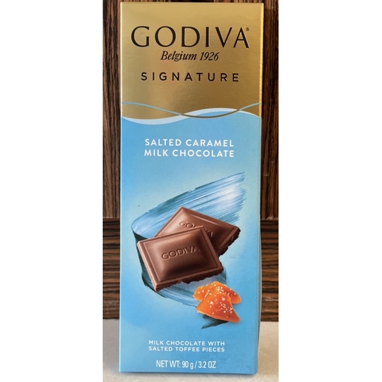 現貨不必等Godiva鹽味焦糖牛奶巧克力磚