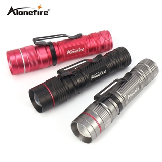 Alonefire X170 迷你 Led 手電筒防水可變焦露營燈,用於 AA 電池