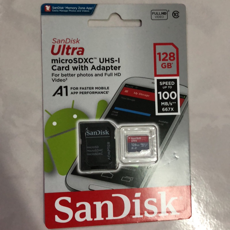 SANDISK ULTRA A1 MICRO SDXC UHS-1 128GB