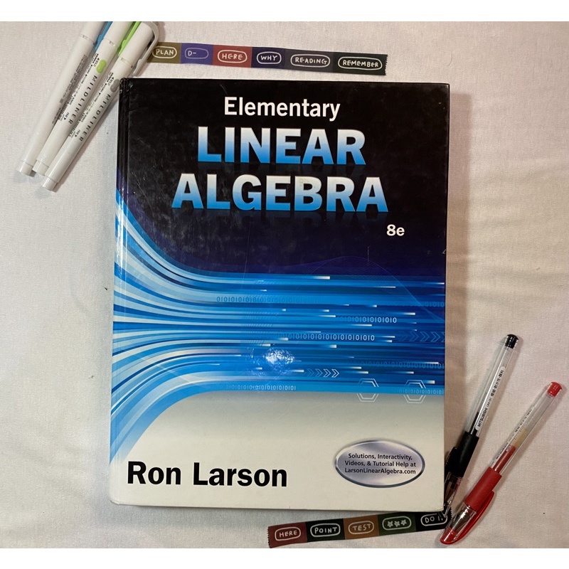 線性代數 原文書 二手 Elementary Linear Algebra 8/E LARSON