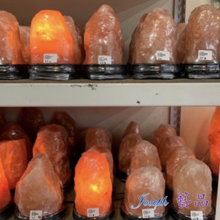 🎀JOSEPH藝品🎀2~5公斤 玫瑰鹽燈 💯天然水晶 含鹽燈+底座+燈泡+電線 隨機出貨 附贈旋鈕式可調光燈座