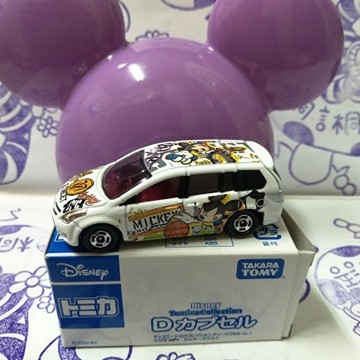 (現貨) Tomica 多美 Disney 迪士尼 抽抽樂 第3彈 Mazda Mpv 白色米奇休旅車 (附米奇彈頭)