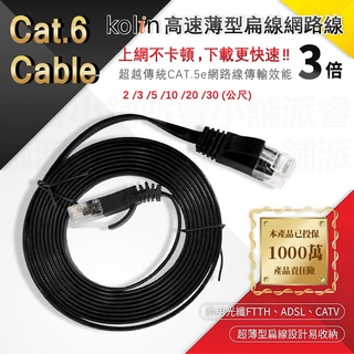 【Cat.6 Cable 高速薄型扁線網路線】超扁線 寬帶線 網路線 相容Cat.5、Cat.5e規格【LD706】