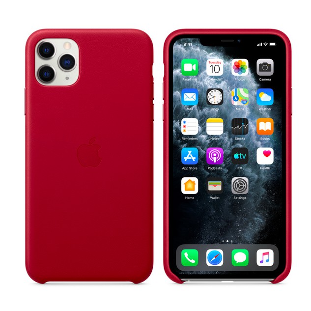 Apple 原廠iPhone 11 Pro Max 皮革保護殼 - (PRODUCT)RED 🛍～Ming's Life