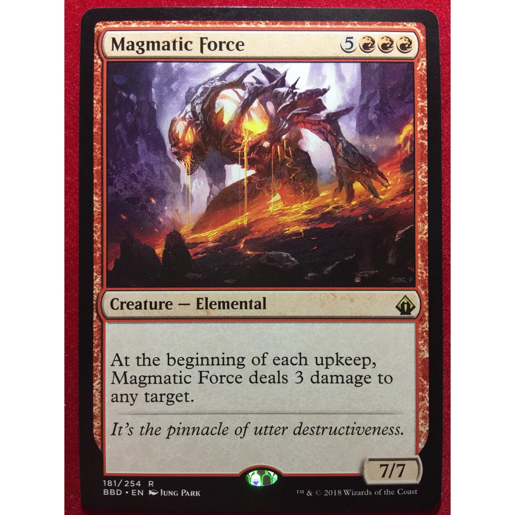 [Lucky] 🌸魔法風雲會 MTG🌸 火線齊心 (BBD) 岩漿元氣獸 Magmatic Force 英文