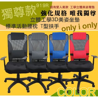LOGIS｜臺灣製造 矯正骨盤 人體工學 電腦椅 主管椅 升降椅 泡棉椅 接待椅 會議椅 辦公椅 電腦坐椅【919R】