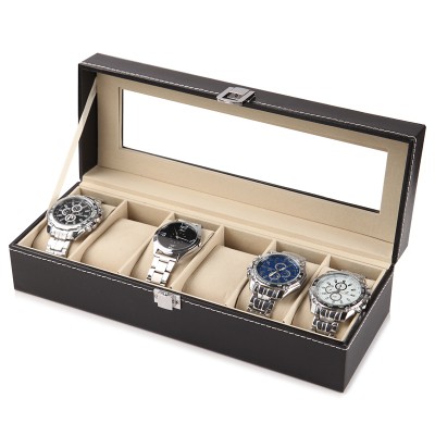 【BOSYMART】皮革手錶盒3格6格10格12格20格高質感歐式收納盒飾品盒手錶收藏盒手錶盒手錶收納盒珠寶盒首飾盒