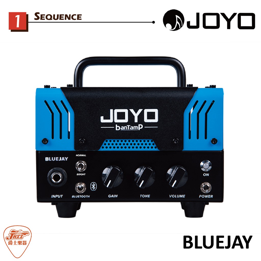 【爵士樂器】原廠公司貨保固 JOYO BanTamP BLUEJAY 20瓦 真空管 音箱頭 電吉他音箱 藍芽功能