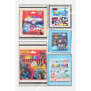 蠟筆 音樂鋼琴蠟筆。迷你卡通小蠟筆 兒童繪畫塗鴉筆 12色蠟筆小禮品