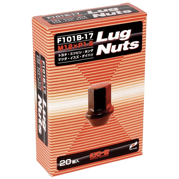 【翔浜車業】日本純㊣KYO-EI Lug Nuts 17HEX 鋁圈 輪圈 鍛造螺帽組 螺絲組(黑色M12XP1.5)