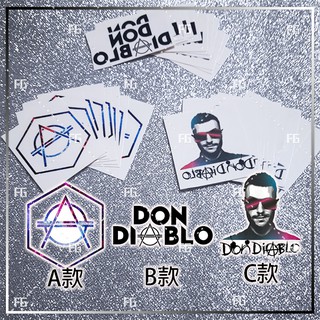 FG派對人►Don Diablo LOGO防水紋身貼 電音 派對周邊