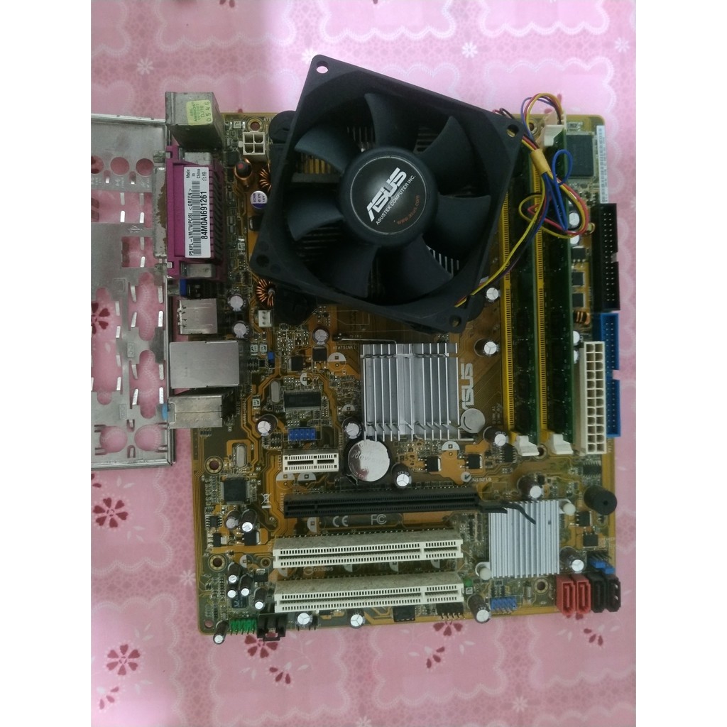 ASUS華碩P5KPL-VM/S主機板G31 DDR2 M5120/AS-D777主機可用 含2條記憶體 CPU 檔板