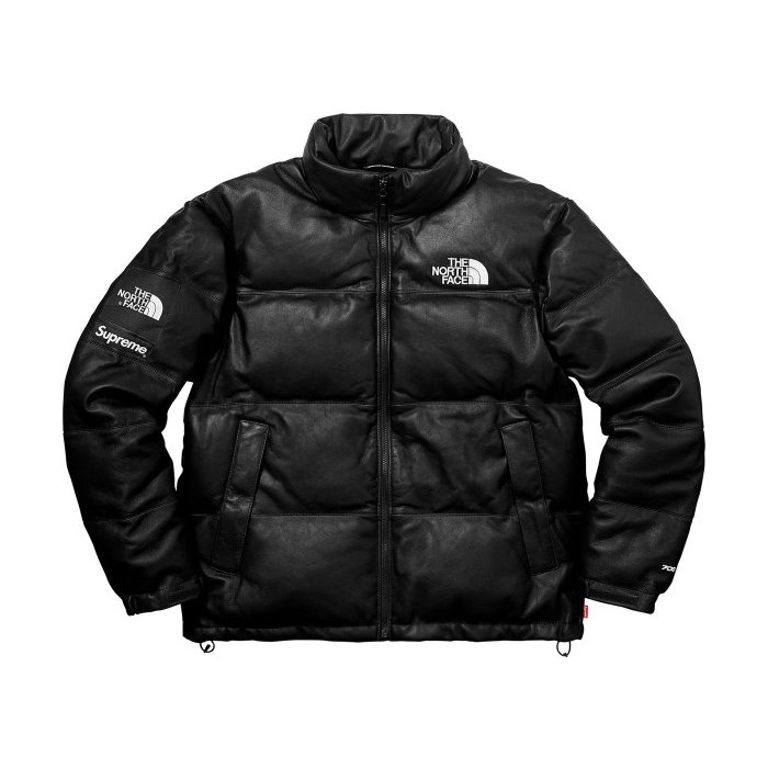 supreme x the north face leather nuptse jacket