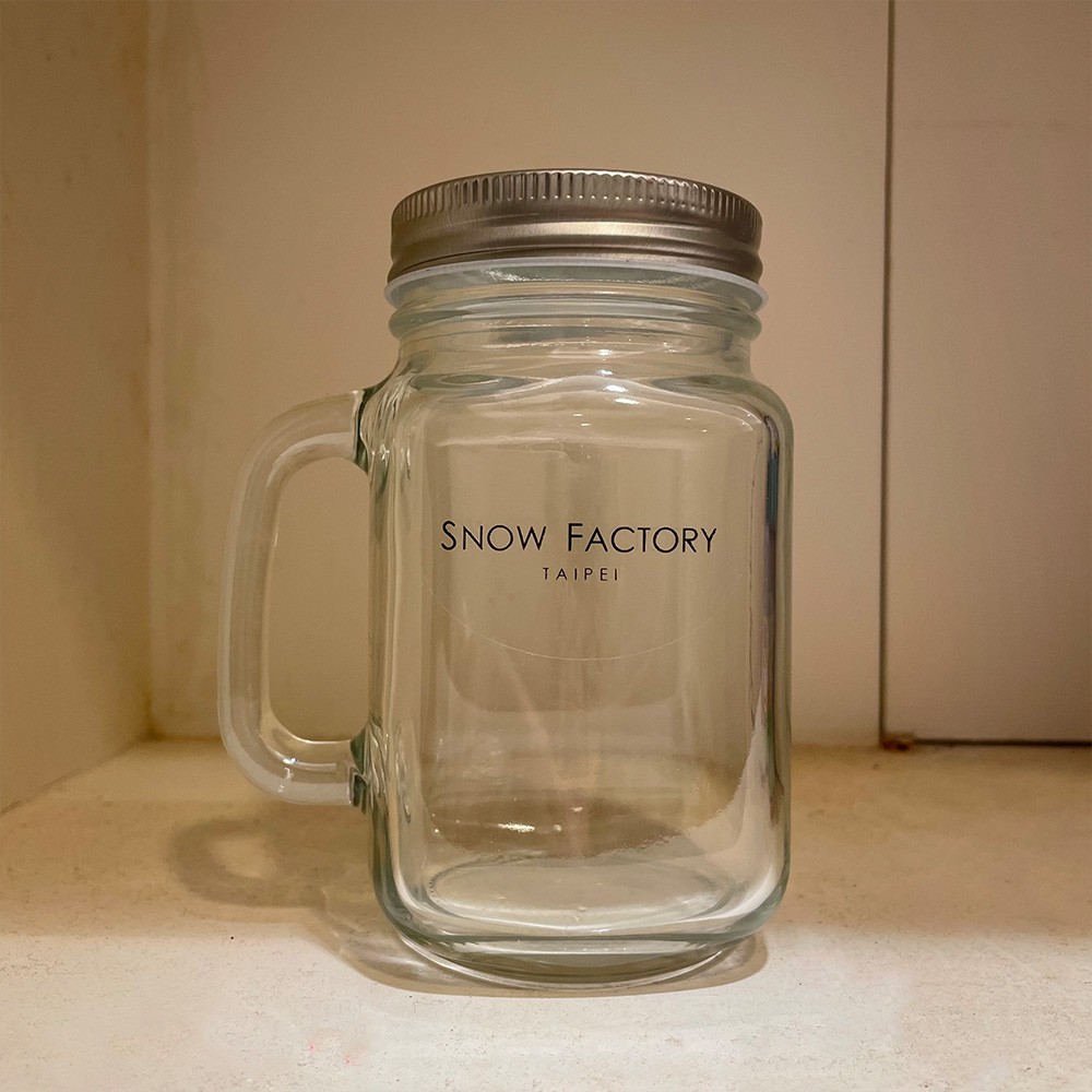 [選物] snow factory雪坊精品優格_吸管玻璃馬克杯/環保隨行杯/水杯500ml