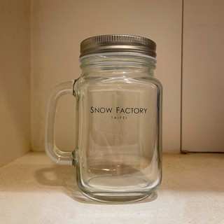 [選物] snow factory雪坊精品優格_吸管玻璃馬克杯/環保隨行杯/水杯500ml