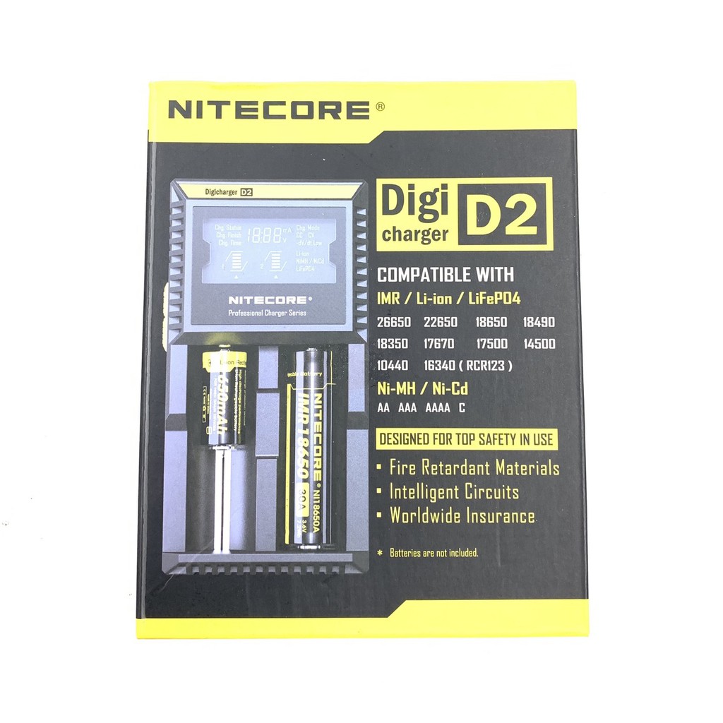 # Nitecore D2液晶智能充電器、 Nitecore D4液晶智能充電器 #