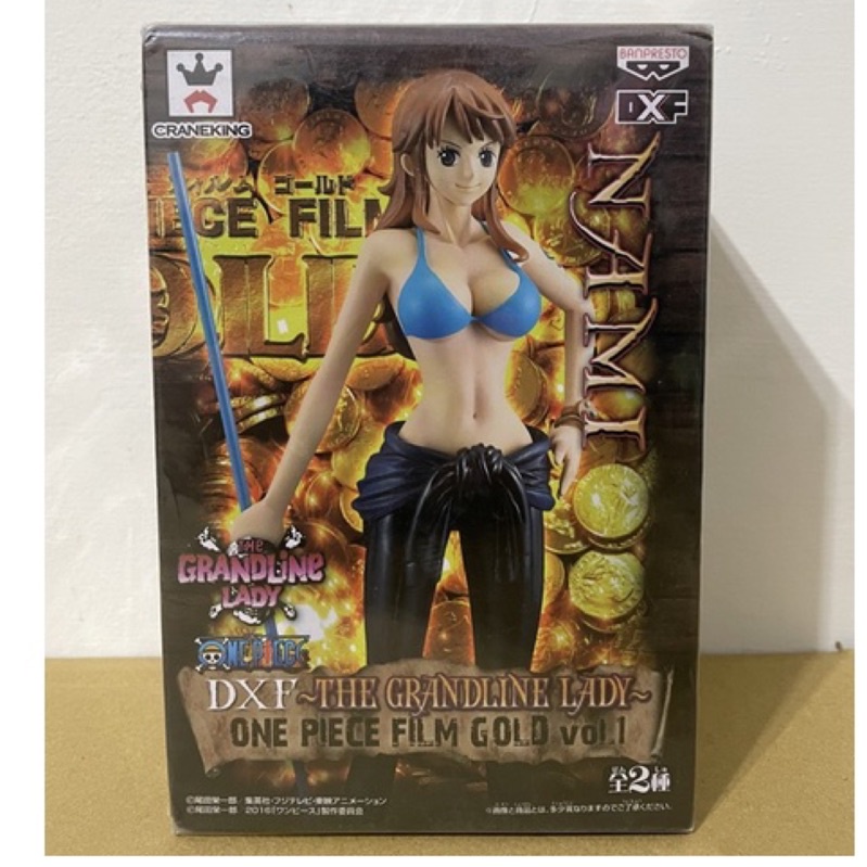 正版 日版 金證 海賊王 DXF GRANDLINE LADY FILM GOLD vol.1 黃金城 劇場版 娜美