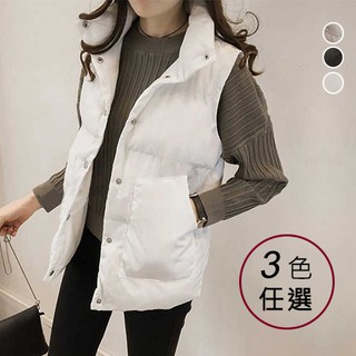 GOFO 外搭背心 韓系穿搭 加厚鋪棉 科技棉 外搭 風衣防風背心 女生背心外套 女裝衣著 冬天 冬季 秋天 秋季