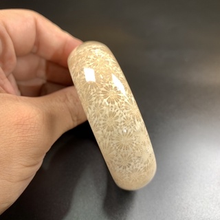 珊瑚玉 手鐲 又稱 菊花石A180-內徑58.7mm-版寬20.2mm