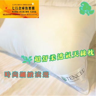 現貨 MIT 快速出貨 天絲枕 TENCEL 透氣澎柔 天絲 舒眠枕 pillow 枕頭 加強滾邊 可水洗枕 臺灣製造