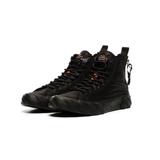 AGE 黑x橘高筒帆布鞋 輪胎鞋 餅乾鞋 情侶鞋 (台灣正式經銷商)