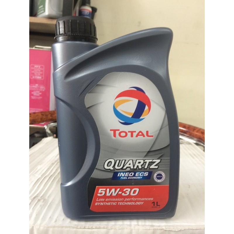 單買區-【TOTAL 道達爾】QUARTZ、ECS、5W30、合成車用機油、1L/罐【歐洲進口】