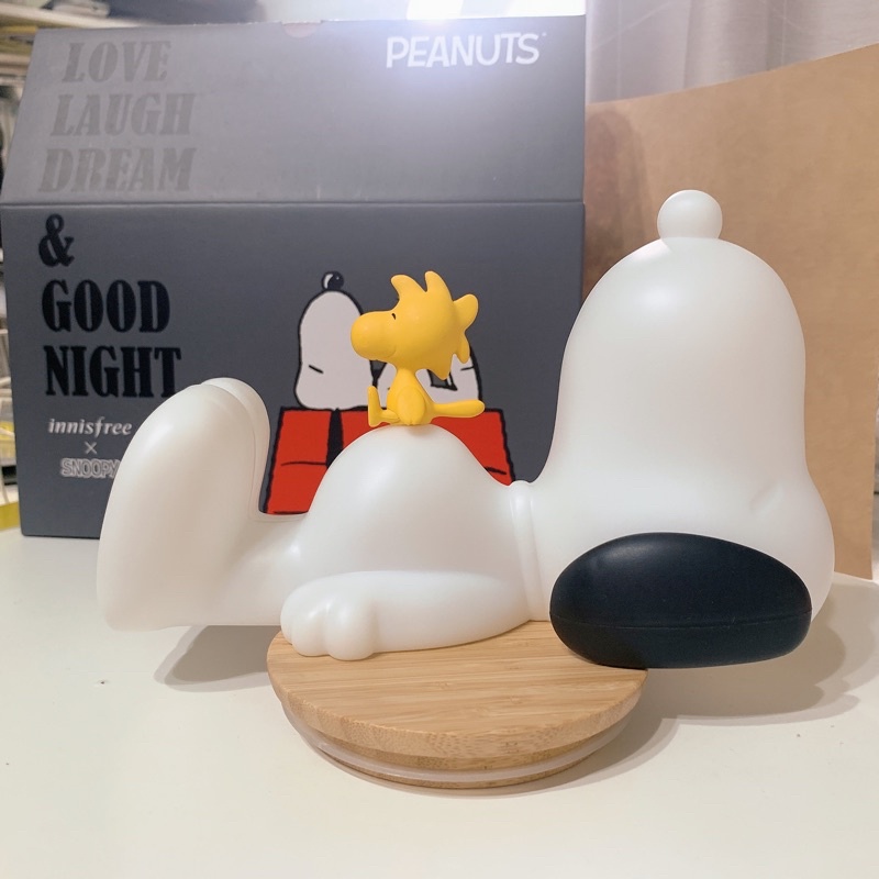 （降！！✨）🧸韓國innisfree x snoopy 聯名史努比LED小夜燈 夜晚必備✨