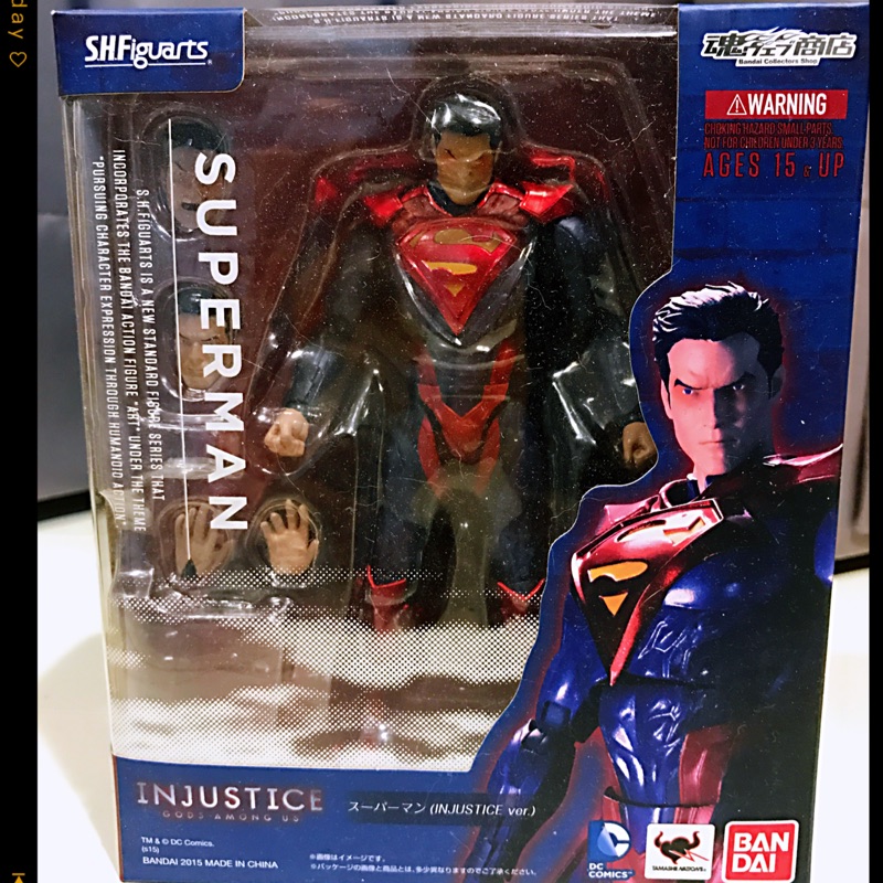 正版二手 S.H.Figuarts SHF Superman 超人公仔 可動公仔