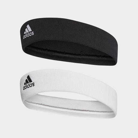 【全能MAX】Adidas 男女 TENNIS HEADBAND 頭帶 運動 白-CF6926 黑-CF6926