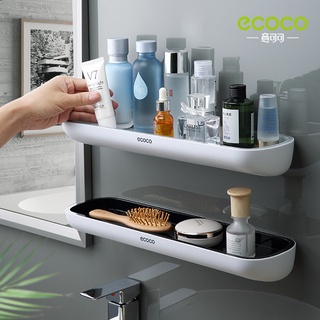 【現貨】ECOCO免打孔浴室置物架 洗漱台整理架 免打孔壁掛 浴室多功能瀝水收納架