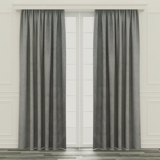特力屋 可水洗塗層遮光窗簾 灰色 290x240cm