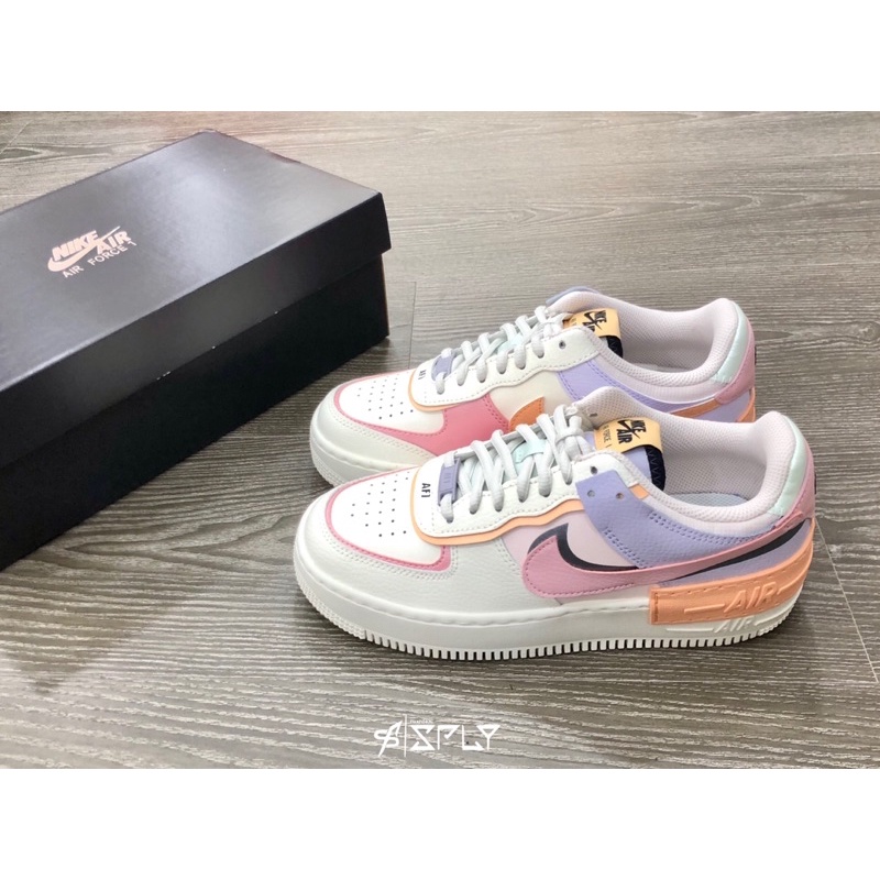 【Fashion SPLY】Nike Air Force 1 Shadow 紫橘粉 結構 CI0919-111