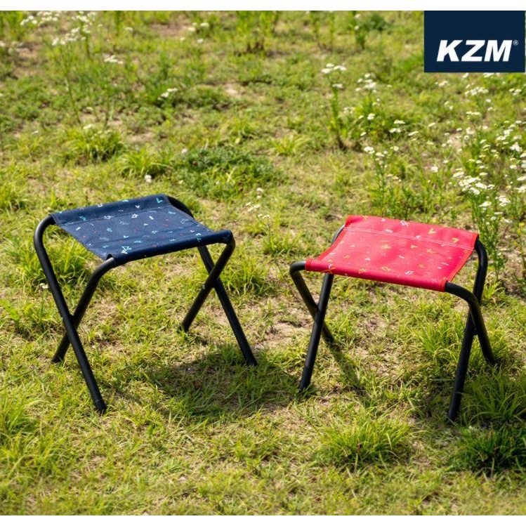 KAZMI KZM｜印花小板凳 2入一組 K20T1C017 便攜 附收納袋