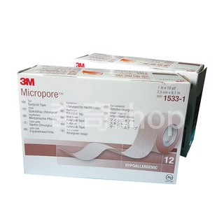 【公司正貨】3M通氣膠帶(膚色)(未滅菌) 1吋*12捲入/半吋*24捲入