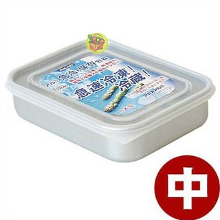 【JPGO日本購】日本製 Akao alumi 鋁製保冷保鮮盒 食材急速冷凍解凍~淺型 中款 1.1L