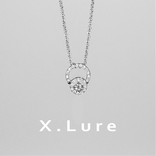 【X.LURE】14K 雙圈泡泡鑽石墜子 後穿孔 無墜頭 項鍊 鑽墜 真金 真鑽 K金 輕珠寶