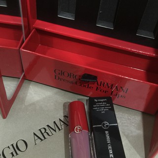 giorgio armani 亞曼尼 限量口紅衣廚 限量珠寶盒 胸章 全新 專櫃貨