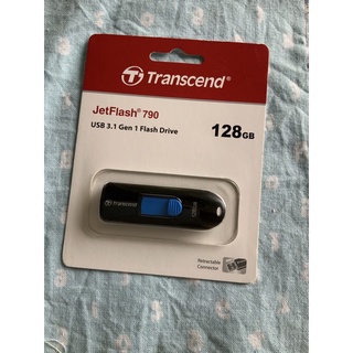 【Transcend 創見】128GB JetFlash790 USB3.1隨身碟-經典黑