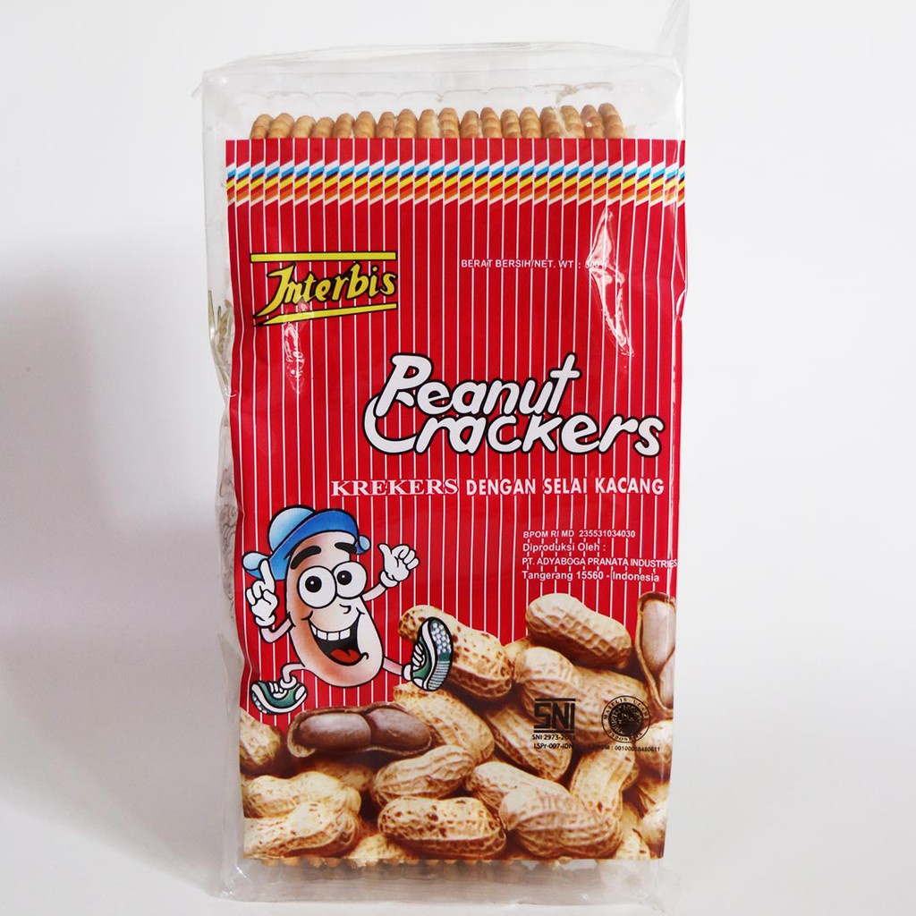 印尼 INTERBIS Peanut Crackers 花生夾心餅乾 300g