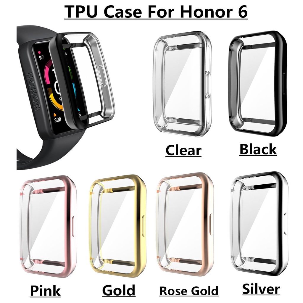 【手錶錶帶】電鍍螢幕保護殼 6色 適用華為Huawei Band 6 pro/Honor Band 防摔防震防刮 手錶保