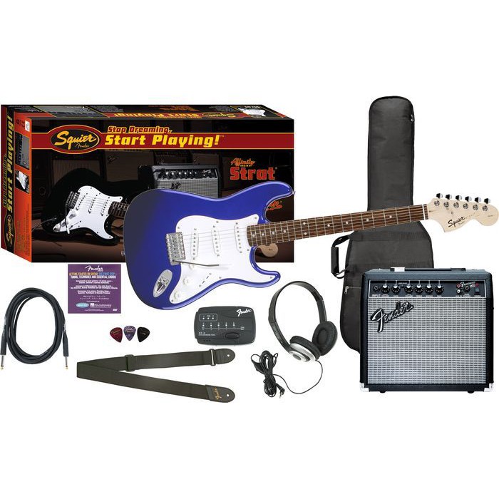 亞洲樂器 Fender Squier Affinity 電吉他 套裝 15W音箱+調音器+耳機+DVD...等