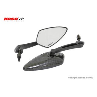 🔥現貨 當天出貨 KOSO BLADE 水轉卡夢 碳纖維 後視鏡 後照鏡 M8 M10 藍鏡 鉻鏡 白鏡