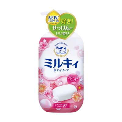 日本原裝進口 牛乳石鹼 牛乳精華沐浴乳&lt;玫瑰花香&gt; 550ml