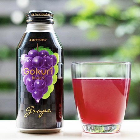 【象象媽咪】日本 SUNTORY 三得利 Gokuri葡萄果汁 紫葡萄+白葡萄果汁 葡萄果汁 日本果汁