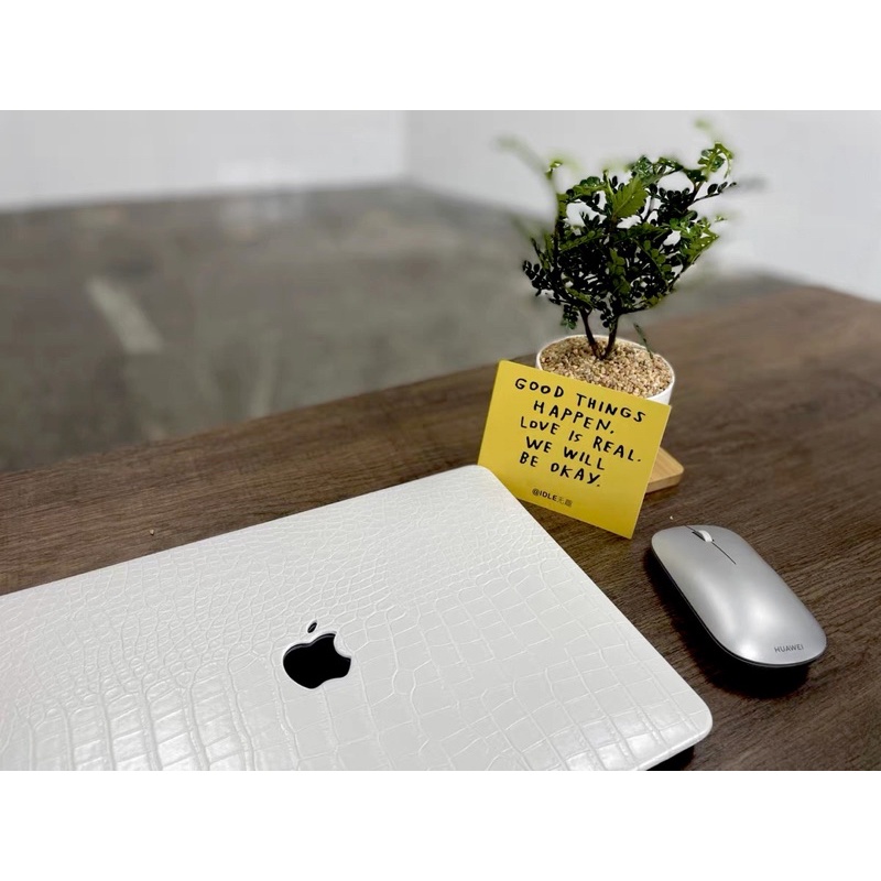 新品 白鱷魚皮 Apple MacBook Air Pro 12 15吋 皮革 散熱 保護殼 鍵盤膜 防塵塞