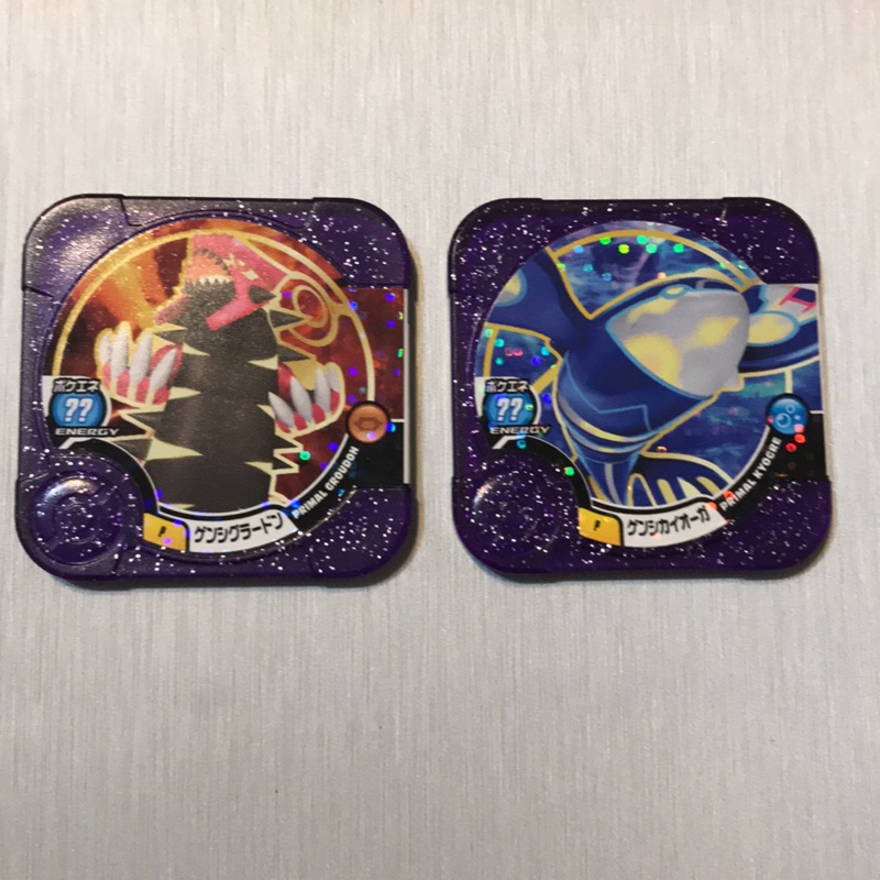 Pokémon Tretta 神奇寶貝卡匣《獎盃級別》閃紫P蓋歐卡+閃紫P固拉多（送3片裝卡盒）