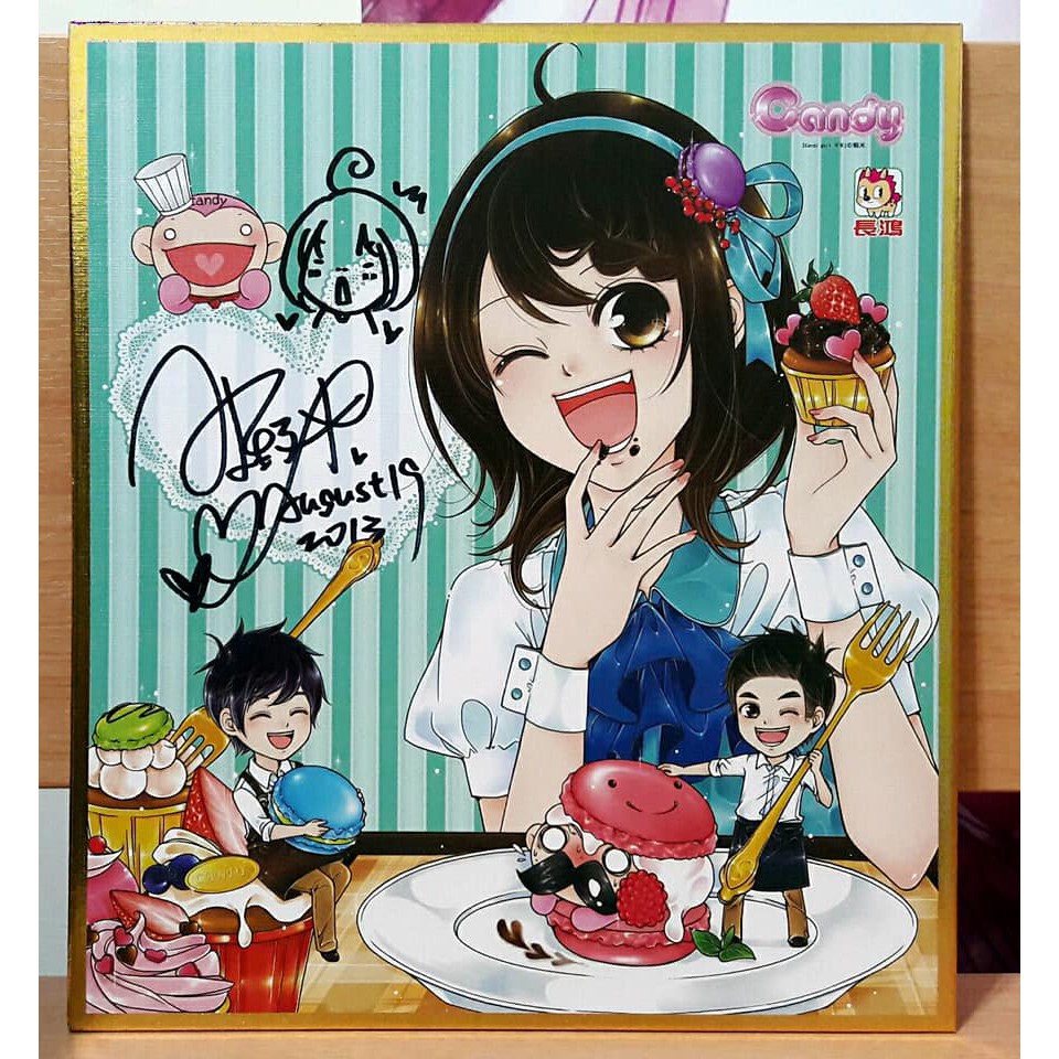 (有贈品) 蝦米 簽名板 + 複製原畫 長鴻 漫展 Candy girl 卡卡 1/2的晴天 夏至秋時