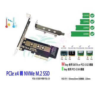 台灣24H出貨 PCIE 轉 M2 SSD 轉接卡 NVMe M2 x2 x4 轉 PCIE x1 x4 介面卡 一年保
