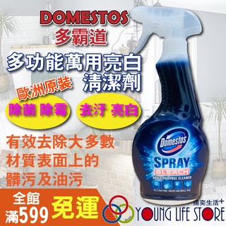 DOMESTOS 多霸道 多功能萬用亮白清潔劑 清潔劑 廚房清潔 浴室清潔 除菌 除霉-噴槍式(450ml)